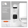 Slimroll Towels, 1-Ply, 8" x 580 Ft, White/Orange Core, 6 Roll/Carton