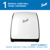 Slimroll Manual Towel Dispenser, 12.65 x 13.02 x 7.18, White