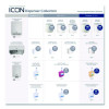 Icon Faceplate For Automatic Roll Towel Dispenser, 18.12 x 15.62 x 12.87, White Mosaic