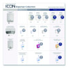 Icon Faceplate For Automatic Roll Towel Dispenser, 18.12 x 15.62 x 12.87, Black Mosaic