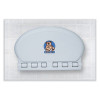 Kb208 Oval Wall Mounted, 34 x 21, Gray