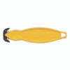 Safety Cutter, 5.75" Plastic Handle, Yellow, 10/Pack
