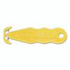 Kurve Blade Plus Safety Cutter, 5.75" Plastic Handle, Yellow, 10/Box