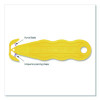Kurve Blade Plus Safety Cutter, 5.75" Plastic Handle, Yellow, 10/Box