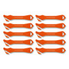Excel Plus Safety Cutter, 7" Plastic Handle, Orange, 10/Box