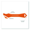 Excel Plus Safety Cutter, 7" Plastic Handle, Orange, 10/Box