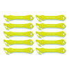 Excel Plus Safety Cutter, 7" Plastic Handle, Yellow, 10/Pack