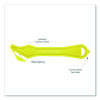 Excel Plus Safety Cutter, 7" Plastic Handle, Yellow, 10/Pack