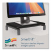Monitor Stand With Smartfit, For 21" Monitors, 11.5" X 9" X 3", Black/Gray, Supports 80 Lbs