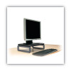 Monitor Stand With Smartfit, For 24" Monitors, 15.5" X 12" X 3" To 6", Black/Gray, Supports 80 Lbs