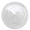 Pet Lids, X Straw Hole, Fits 8 Oz To 10 Oz Cold Cups, Plastic, Clear, 1,000/Carton
