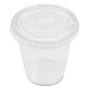 Pet Lids, No Hole Flat Lid, Fits 8 Oz To 10 Oz Cold Cups, Plastic, Clear, 1,000/Carton