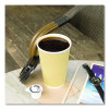 Ripple Hot Cups, 16 Oz, Paper, Kraft/White, 500/Carton