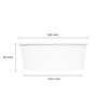 Food Bucket, 32 Oz, 6.5" Diameter x 2.4" h, White, Paper, 360/Carton