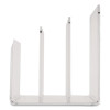 Clear Acrylic Desk File, 3 Sections, Letter To Legal Size Files, 8" x 6.5" x 7.6", Clear