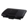 Premium Adjustable Footrest With Rollers, Plastic, 18w x 13d x 4 To 6.5h, Black