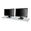 Extra Wide Glass Monitor Riser, 39.4" x 10.2" x 3.25", Clear, Supports 60 Lbs