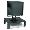 Single-Level Monitor Stand, 17" X 13.25" X 3" To 6.5", Black, Supports 50 Lbs