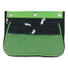 Three-Pocket Binder-Insertable Expandable Pencil Pouch, 3 Compartments, 3-Hole Punched, 10.25" x 7.5", Assorted, 3/Pack