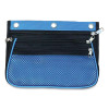 Three-Pocket Binder-Insertable Expandable Pencil Pouch, 3 Compartments, 3-Hole Punched, 10.25" x 7.5", Assorted, 3/Pack