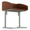 Study Carrell Starter Unit, 2-Leg, 31.25 X 23.5 X 45.25, Cherry
