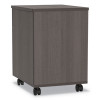 Trento Line Mobile Pedestal File, Left Or Right, 2-Drawers: Box/File, Legal/Letter, Mocha, 16.5" X 19.75" X 23.63"