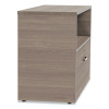 Urban Series Cabinet Credenza Pedestal With Lateral File, 35.25w x 15.25d x 23.75h, Natural Walnut