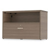 Urban Series Cabinet Credenza Pedestal With Lateral File, 35.25w x 15.25d x 23.75h, Natural Walnut