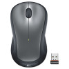 M310 Wireless Mouse, 2.4 Ghz Frequency/30 Ft Wireless Range, Left/Right Hand Use, Silver/Black