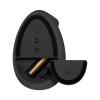 Lift Vertical Ergonomic Mouse, 2.4 Ghz Frequency/32 Ft Wireless Range, Right Hand Use, Graphite