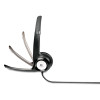 H390 Binaural Over The Head Usb Headset With Noise-Canceling Microphone, Black