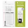 Time Clock Cards For Lathem Time 7000e/7500e, Two Sides, 3.38 X 8.78, 100/Pack