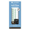 Time Clock Cards For Lathem Time 800p, One Side, 4 X 9, 100/Pack