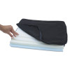 The Comfortmakers Deluxe Seat/Back Cushion, Memory Foam, 17 X 2.75 X 17.5, Black