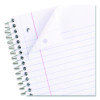 Spiral Notebook, 1-Subject, Wide/Legal Rule, Randomly Assorted Cover Color, (100) 10.5 x 7.5 Sheets