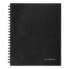 Hardbound Notebook With Pocket, 1-Subject, Wide/Legal Rule, Black Cover, (96) 11 x 8.5 Sheets