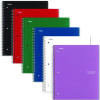Wirebound Notebook, 3-Subject, Medium/College Rule, Randomly Assorted Cover Color, (150) 11 x 8.5 Sheets