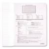Composition Book, Wide/Legal Rule, Black Cover, (100) 9.75 x 7.5 Sheets