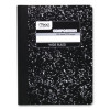 Composition Book, Wide/Legal Rule, Black Cover, (100) 9.75 x 7.5 Sheets