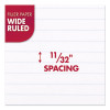 Filler Paper, 3-Hole, 8 X 10.5, Wide/Legal Rule, 200/Pack