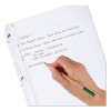 Reinforced Recycled Filler Paper Plus Study App, 3-Hole, 8.5 x 11, College Rule, 80/Pack