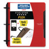 Flex Notebinder, 5-Subject, Medium/College Rule, Randomly Assorted Cover Color, (60) 11 x 8.5 Sheets
