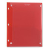 Two-Pocket Portfolio Clear View, Side: 3-Hole Punched, Accommodates 11 x 8.5 Sheets, Randomly Assorted Colors