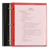 Two-Pocket Portfolio Clear View, Side: 3-Hole Punched, Accommodates 11 x 8.5 Sheets, Randomly Assorted Colors