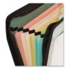 Expanding File, 7.5" Expansion, 7 Sections, Zipper Closure, Letter Size, Randomly Assorted Colors