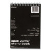 Spell-Write Wirebound Steno Pad, Randomly Assorted Cover Colors, Gregg Rule, (80) White 6 x 9 Sheets