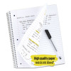 Wirebound Notebook, 5-Subject, Wide/Legal Rule, Randomly Assorted Cover Color, (200) 10.5 x 8 Sheets