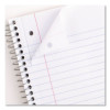 Spiral Notebook, 1-Subject, Wide/Legal Rule, Randomly Assorted Cover Colors, (70) 10.5 x 8 Sheets, 4/Pack
