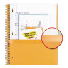 Wirebound Notebook, 1-Subject, Medium/College Rule, Blue Cover, (100) 11 x 9.13 Sheets