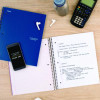 Wirebound Notebook, 1-Subject, Medium/College Rule, Blue Cover, (100) 11 x 9.13 Sheets